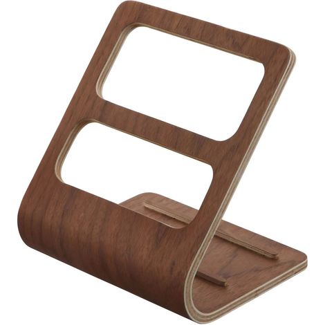 Soporte para mando a distancia doméstico – Estante de almacenamiento de madera para el hogar, fabricado en madera de nogal, no requiere montaje. (1/5)