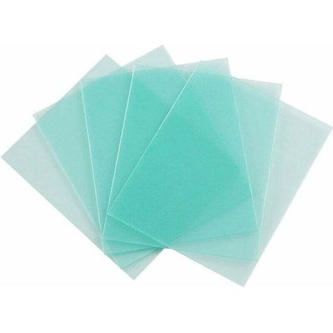 Lot de 10 verres de rechange pour casque de soudage à lumière variable - 110 X 90mm - Pour soudure industrielle (1/3)