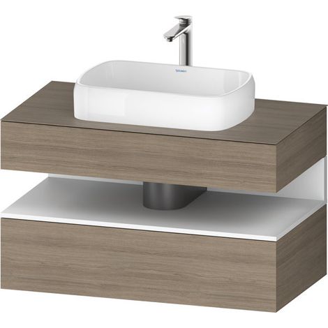 Lavabo consola Collection One de Duravit, 1 extraíble, 1 cajón,