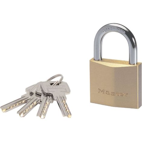 Master-lock Candado de seguridad de latón 50 mm robusto (1/3)