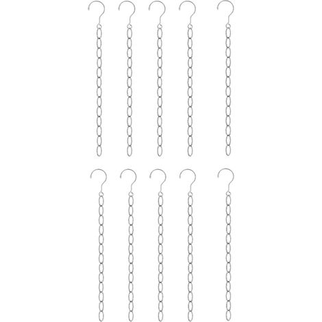 Chaînes pour cintres, lot de 10, acier inoxydable, Magic Wardrobe Chains 50