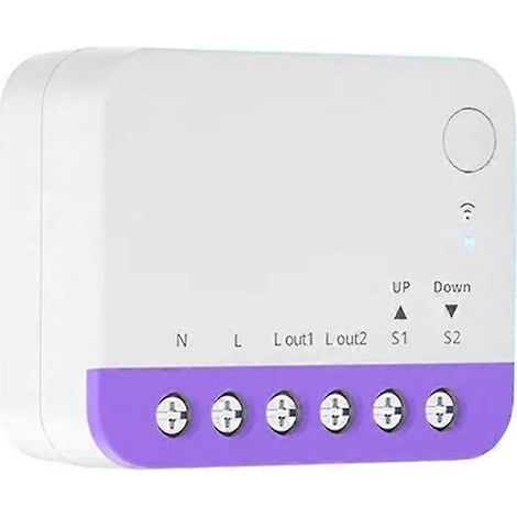 MINI-RBS Matter, interrupteur intelligent Wi-Fi pour volets roulants, rideaux et stores, compatible avec HomeKit et Alexa, commande vocale via application mobile. (1/5)