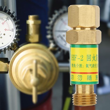 Clapet anti-retour d'oxygène, pare-flammes pour chalumeaux de soudage/découpe, M161,5 (1/5)
