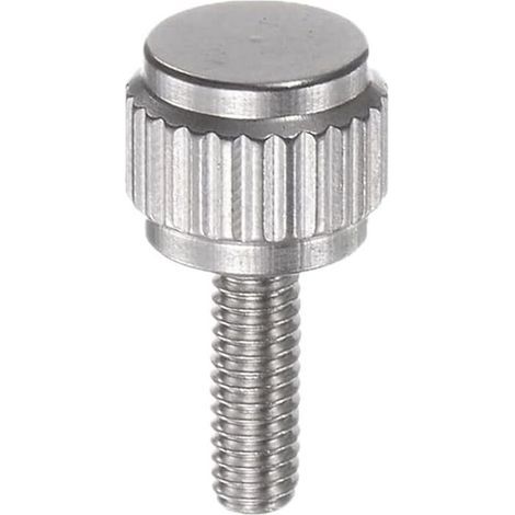 Viti a testa piatta zigrinate M2.5 x 4, confezione da 10, viti di bloccaggio per morsetti (1/4)