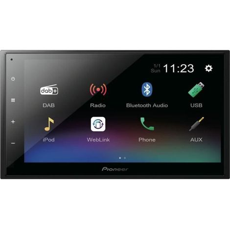 Autoradio - PIONEER - DMH-A340DABDAB - USB - 2 DIN - écran 6,8 capacitif type FLAT - Bluetooth - DAB+