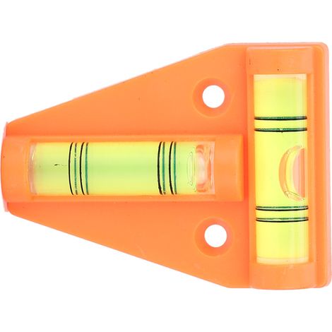 Niveau à bulle en T avec trou de fixation pour appareil photo (orange) (1/5)