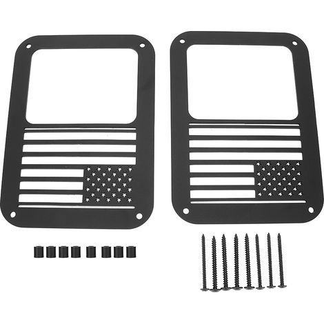 Copertura per fanale posteriore KIMISS, protezione per fanale posteriore in stile bandiera nazionale, compatibile con JK 07-18. (1/5)