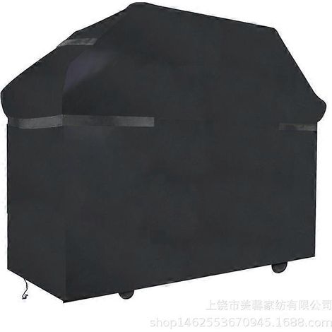 Housse de barbecue imperméable et résistante aux UV, anti-poussière, noire, 420D, 105 x 49 x 102 cm (source usine). (1/5)