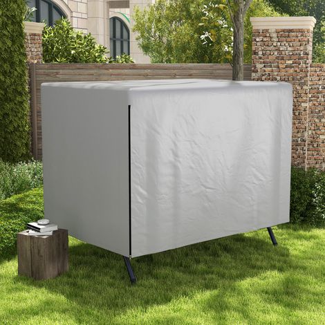 Funda Protectora Impermeable para Balancín de Jardín 3 Plazas con Cremallera Antipolvo y Antiviento 215x155x150 cm (1/5)