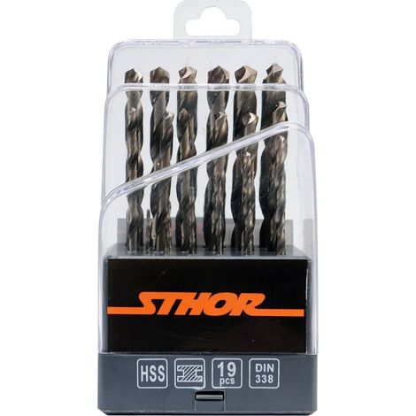 STHOR 21999 LOT DE 19 FORETS HSS 1-10 MM (1/3)