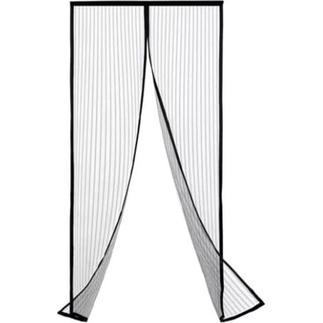 MIPAZATG - Magnetic Door Screen Automatic Closing Insect Screen Door Curtain with Magnets and Adhesive Strip No Drilling - 210cmx100cm (1/5)