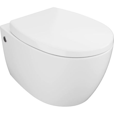 WC suspendu, design sans bride, fermeture amortie (1/4)