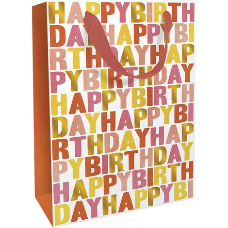 Geschenktasche Happy Birthday 26 x 36 cm Geschenkpapier