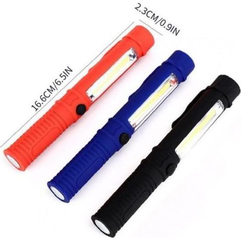 Torche de lampe de poche puissante à LED pour la maison, utilisation d'urgence de l'atelier (3 "Batterie AAA non incluse) Base (1/4)