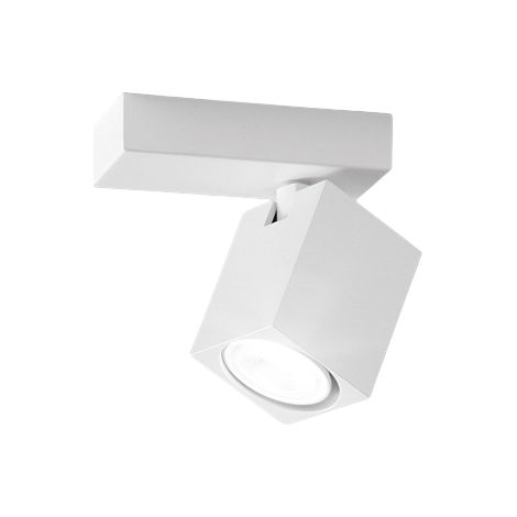 Applique Murale Led Carrée Blanche Orientable Oddy 1Xgu10 Perenz (1/4)