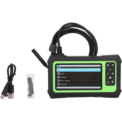 Endoskop mit 8-mm-Objektiv, 4,3-Zoll-LCD-Bildschirm, Boroskopkamera, IP67 wasserdicht für Inspektionen bis 7 m / 22,97 Fuß