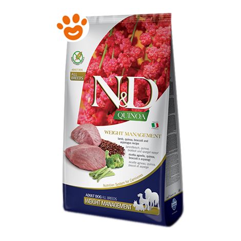 Farmina N&D Quinoa Weight Management con Agnello per Cani da 2,5 kg (1/2)