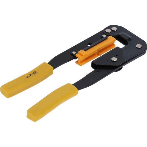 Pince à sertir SK-214 pour câbles plats en acier à haute teneur en carbone, avec porte-matrice. (1/5)
