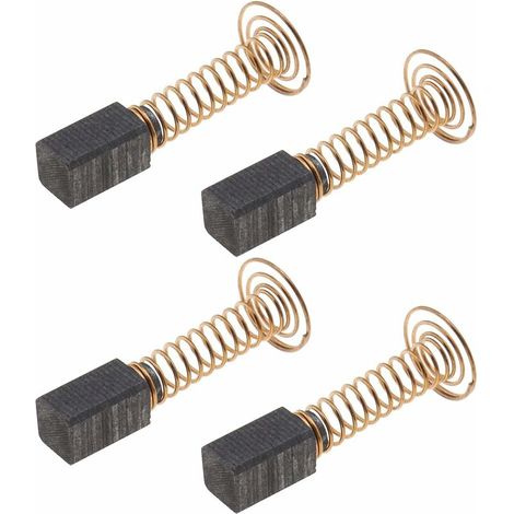 2 paires Balais de Charbon 5x5x8mm avec Connecteur Ressort Pièce de Rechange de Moteur Compatible avec Bosch 300/395/595/3000 Accessoires d'outils Électriques (1/5)
