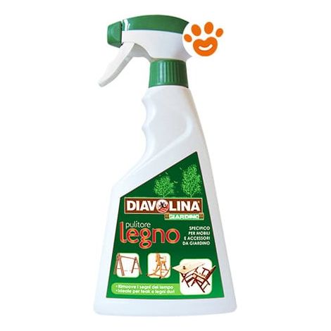 Diavolina Giardino Pulitore Legno Spray - Confezione 500 ml -