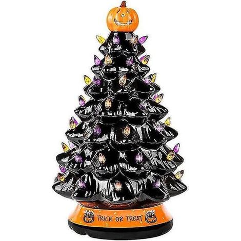 Décoration lumineuse pour sapin d'Halloween - Ornement lumineux - Cadeaux pour sapin d'Halloween