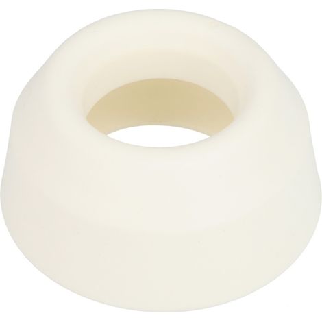 Raccord en caoutchouc pour tuyau de chasse d'eau, blanc