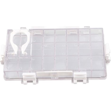 Boîte de rangement transparente pour peinture à la gouache, grande capacité 24 cases, idéale pour aquarelle humide (1/5)