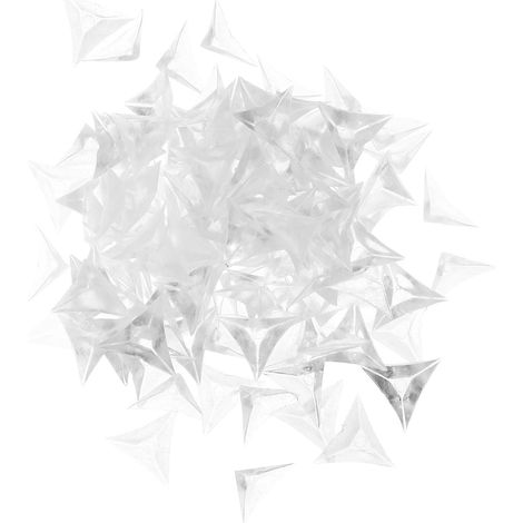 300 protège-coins pour meubles, transparent, PVC, triangulaire (1/5)