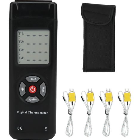 GARRYFIZH TL-TK04 4K Type Sonde de température Thermocouple Type de contact Thermomètre LCD Thermomètre numérique