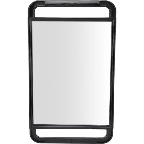 Grand miroir rectangulaire à double poignée pour coiffure, miroir à main de salon de beauté, accessoire de barbier (1/5)