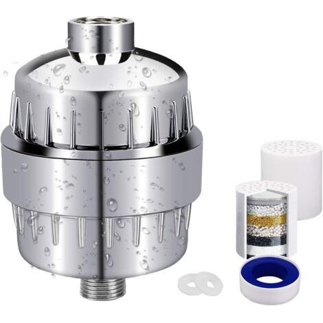 DEESSE SHOP-Filtre de Douche, Filtre à Douche Universel, Purificateur de Filtre Remplaçable en 10 Étapes Douche à Haut Rendement pour Prendre Soin de Votre Peau, de Vos Cheveux et de Votre Corps (1/5)