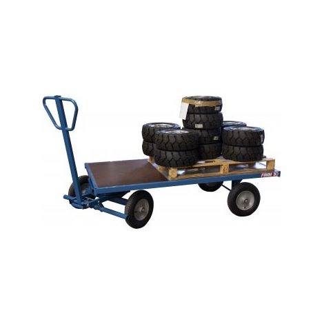 Carrello con ruote anteriori girevoli 1000 kg - Solo piano - Piano 2000x1000 mm - 800007114