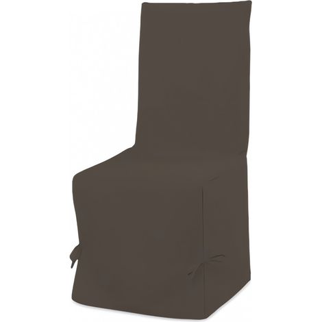 Housse de chaise en coton PANAMA taupe
