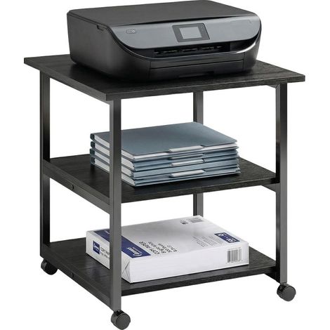 Bracket for printed, cart of storage to 3 levels, shelves mobile on casters, 50 x 50 x 52,5 cm (1/5)