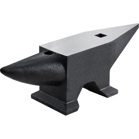 Enclume de Forgeron en Acier Dur 60 kg Enclume en Métal Dureté 55 HRC Enclume aux Forges 2 Cornes Traitement de Surface Grand Comptoir Parfait pour les Forgerons de Métaux Rivetage Aplatissement