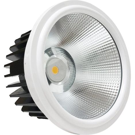 Silamp – Ampoule LED 20W AR111 COB rond – Blanc froid 6000K – 2000 lumens – Angle d'éclairage 90° – Usage intérieur IP20