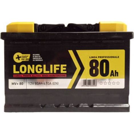 BATTERIA AUTO MV+ 80-670A