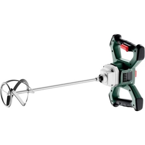 Mezclador Eléctrico Metabo 601164850, Motor Sin Escobillas, 820 RPM, Ideal para Mortero, Capacidad Máx. 30 kg, Color Negro Verde Acero Satinado
