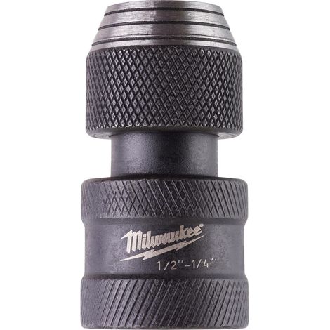 Milwaukee 48-03-4410 Shockwave 1/2-Inch Square by 1/4-Inch Hex Adapter