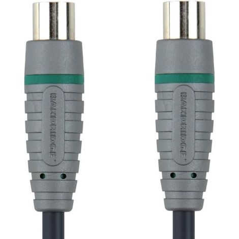 Bandridge Antennenkabel 1m Coax Cable 24K Gold 75 Ohm