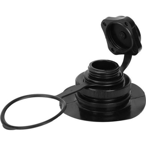 Buse Anti-Retour - Valve Octogonale pour Spa Gonflable - Compatible PVC - Noir - 1 Pièce (1/4)