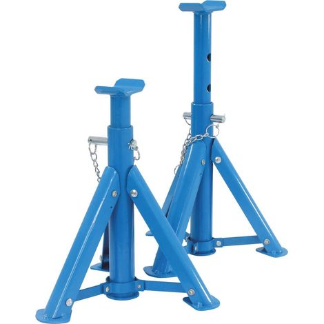 Juego de 2 caballetes plegables para coche con capacidad de 2000 kg,Regulables en altura, seguros y resistentes, Ideal para talleres y garajes.