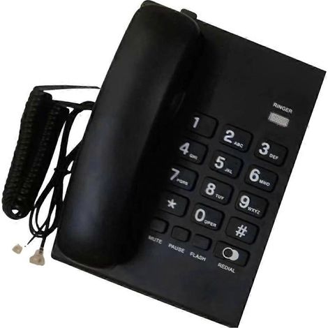 Téléphone filaire, téléphone de bureau, téléphone d'urgence, téléphone pour personnes âgées, gros boutons