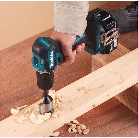 Makita – Perceuse visseuse 18V Li-ion 40Nm – Moteur sans charbon – 2 vitesses – Éclairage LED – Pour bois dur et béton armé — vue 4