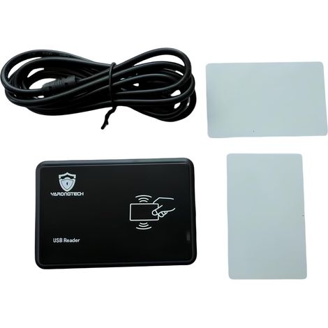 Lecteur de carte d'identité RFID USB 125 Khz EM4100 Plug and Play avec câble USB (8D)