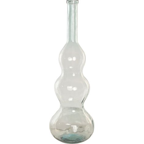 Jarron Cristal Reciclado 33X33X100 Transparente (1/4)