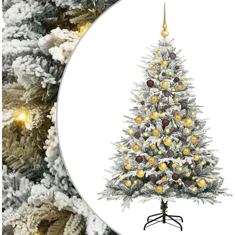 Árbol de Navidad Artificial Pre-iluminado con Juego de Bolas vidaXL (1/5)