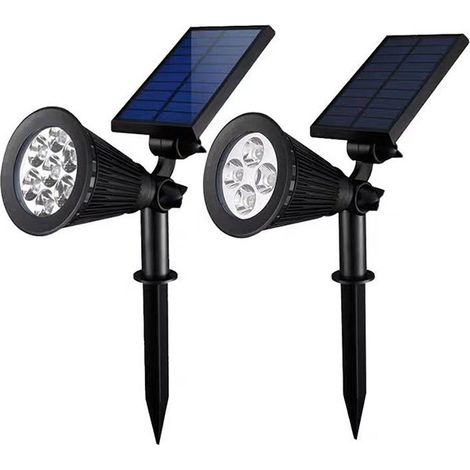 Projecteur solaire extérieur, 7 LED à couleurs changeantes 2 en 1-AquaForge (1/5)