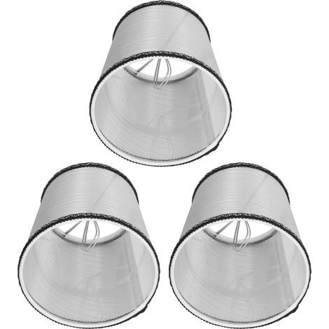 Abat-jour tissu – fait main – résistant poussière – bord fin – cadre fer léger – dissipation chaleur – intérieur/extérieur (1/5)