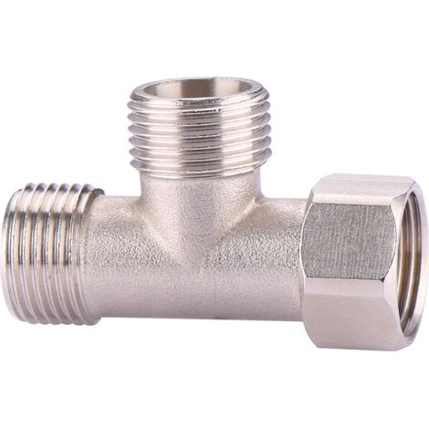 Connecteur en T 3 Voies, pour Plomberie, Vanne d'Inversion WC, Raccord Tuyau , Vanne Rotative Étanche pour Toilettes, Machines à Laver et Douche (1/5)